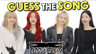 LE SSERAFIM Tries To Guess The KPop Song In One Second  KPop Stars React [upl. by Adnov740]