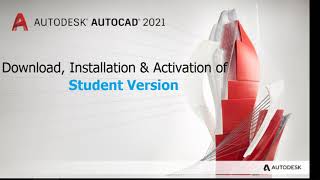 AutoCAD 2021 Student Version  Download and installation guide [upl. by Miriam]