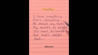 Cradles song lyrics songlyrics lyrics [upl. by Idelle257]