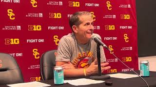 USC head coach Eric Musselman discusses Trojans’ 7569 win over Idaho State [upl. by Crin420]