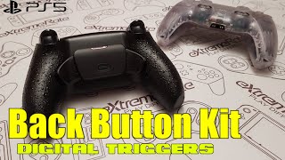 DIY PS5 Controller Back Button and Digital Triggers install together  RISE  Clicky Mod kit [upl. by Ferullo98]