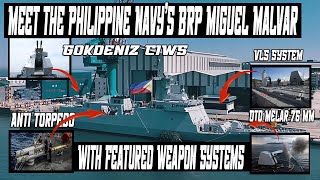 BRP Miguel Malvar With Weapon System Upgrades Superiore Features Close In Weapon System CIWS [upl. by Lamar]