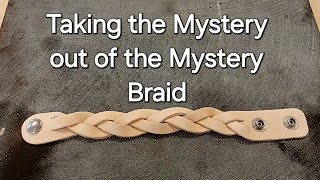 How To Mystery Braid Leather  Learn To Mystery Braid Bracelet  Learn Stuff With Onen [upl. by Zosi]