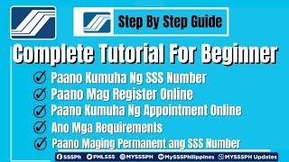 Complete SSS Tutorial Step By Step  Paano Kumuha Ng SSS Number At Paano Mag Register Online [upl. by Iderf380]