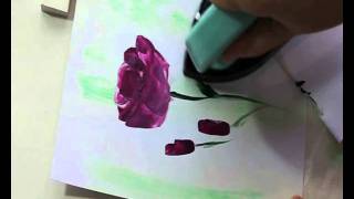 Encaustic Art Flower Painting  Roses by Art In Wax [upl. by Nirehtak]