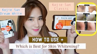 KOJIE SAN CLASSIC SOAP vs KOJIE SAN DREAM WHITE  Which is BETTER for SKIN WHITENING  Honest Review [upl. by Sucitivel]