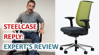 Steelcase Reply Ergonomic Chair Review  Does A More Adjustable Office Chair Cause A Better Posture [upl. by Yartnoed868]