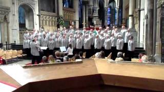 Croydon Male Voice Choir singing Halleluja at Canterbury Cathedral [upl. by Shandee]