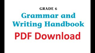 Download SCOTT FORESMAN Grammar and Writing Handbooks Grade 6 [upl. by Story639]