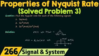 Nyquist Rate Solved Problem 3 [upl. by Esther]