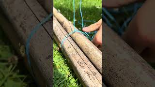 Comment fabriquer un tipi à haricots verts pour votre potager 🌱 mrbricolage jardin potager semis [upl. by Timotheus]