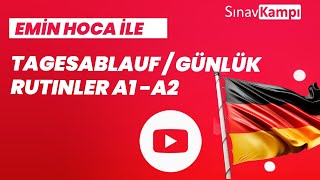 ALMANCA TAGESABLAUF  GÜNLÜK RUTİNLER A1A2 I EMİN HOCA [upl. by Parker]