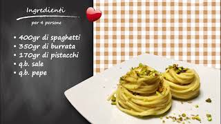 Spaghetti Crema di burrata e pistacchi [upl. by Eidurt]