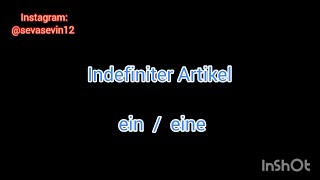 გერმანული — A1 გაკვეთილი 12  Definiter amp Indefiniter Artikel  der die das  ein eine [upl. by Fradin]