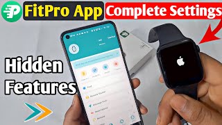 FitPro App Complete Setting  FitPro Watch Connect to Android  i7 Pro Max Smartwatch all features [upl. by Cully83]