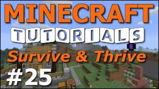 Minecraft Tutorials  E25 Powered Door Survive and Thrive II [upl. by Rednas]