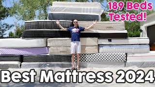 Best Mattress 2024  We Objectively Test 189 Mattresses [upl. by Ahsiyn]