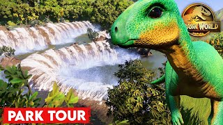 A Beautiful Jurassic World In BRASIL Full Park Tour  Jurassic World Evolution 2 [upl. by Llerdnek]