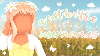 20 Aesthetic Roblox Usernames 2021 untaken  alovriee 🌼 [upl. by Matrona]