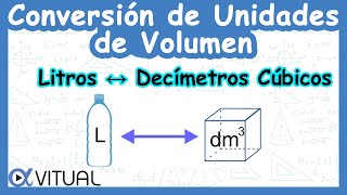 🧊 Conversión de Unidades de Volumen Litros L a Decímetros Cúbicos dm³ [upl. by Geof]