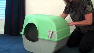 How to use the Omega Paw Rolln Clean Litter Box [upl. by Ihtac]