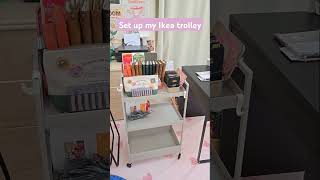 Set up my Ikea Trolley 😀 Cozy Desk Set up planner ikea diylifehacks getorganizedwiththehomeedit [upl. by Dimitry]