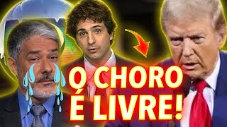 O CHORO SEGUE LIVRE NA GLOBO OS BLOGUEIROS DA ESQUERDA ESTÃO DESESPERADOS COM A VITÓRIA DE TRUMP [upl. by Ecart]