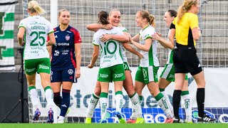 HÖJDPUNKTER  Rosengård 23 Hammarby  OBOS Damallsvenskan 2024 [upl. by Ehc]