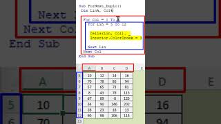 For Next duplo no Excel com VBA [upl. by Aitam]