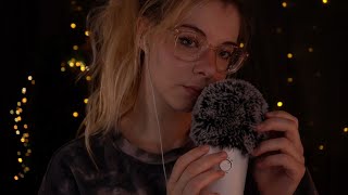 ASMR to calm down  whispering fluffy mic loofah amp more [upl. by Bertilla]