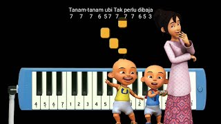 Not Pianika Tanam Tanam Ubi  Upin Ipin Lagu Damai [upl. by Gahan283]