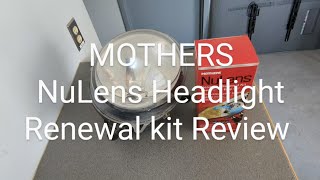 MOTHERS NuLens Headlight Renewal Kit Review [upl. by Aerdnod]