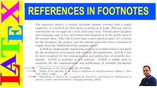 How to Print References in Footnotes in ArticlesNotes LaTeX TipsSolution53 [upl. by Alaekim547]