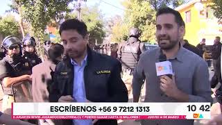 Habitantes de toma Dignidad agreden a alcalde Carter tras desalojo  Tu Día  Canal 13 [upl. by Noach]