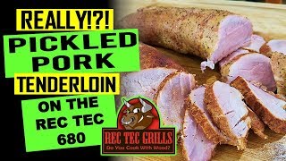 Pickled Pork Tenderloin on the Rec Tec 680 Smoker [upl. by Seerdi]