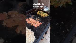 🔥 Sizzling Hibachi on the Blackstone 🍣flipping fun Hibachi BlackstoneGriddle cookingshow [upl. by Mayer595]