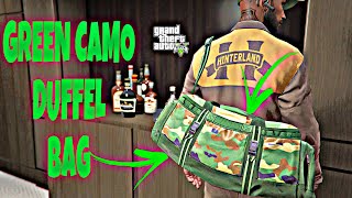 GTA 5 ONLINE CAMO DUFFEL BAG GLITCH [upl. by Berky]