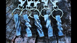 Making steel key chains  fobs [upl. by Onibag]