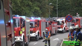 FEUERALARM IN KLINIK  Großeinsatz der Feuerwehren  RETTUNG EVAKUIERUNG SUCHE  Ü [upl. by Geesey]