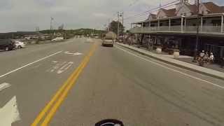 Naples Maine Riding through with the GoPro camera on the Triumph Bonneville [upl. by Sinnaoi915]