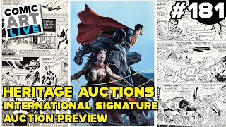 Comic Art LIVE Episode 181 Heritage Auctions October International 2023 Signature Auction Preview [upl. by Eric927]