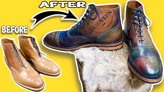 Allen Edmonds 5th Street Natural Shell Cordovan CUSTOMIZATION [upl. by Eciruam]