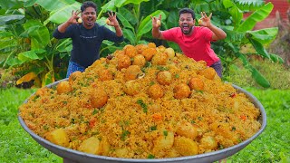 Traditional Egg Potato Biryani  Traditional Egg Biryani In Village Cooking  Grandpa Kitchen [upl. by Alyosha]