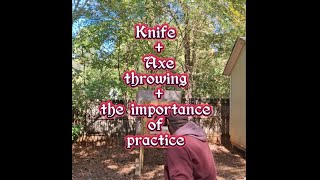 knife  axe throwing importance of practice [upl. by Ansley983]