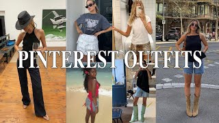 Recreating Pinterest Outfits Summer 2024 inspo [upl. by Eppesuig534]