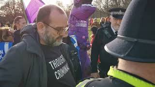 Hyde ParkTRA gets man arrested for nothing at Let Women Speak [upl. by Luke]