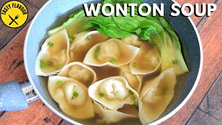 DELICIOUS CHICKEN WONTON SOUP  WONTON SOUP RECIPE  CHICKEN WONTONS [upl. by Dat]