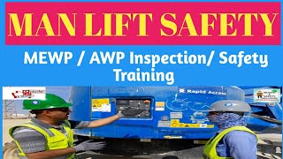 MANLIFT Aerial Lift Safety Inspection and Training on Workplace  MEWP AWP [upl. by Anala523]