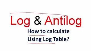 How to find log and antilog [upl. by Vudimir]