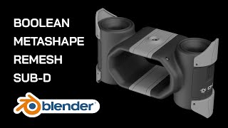 Blender Boolean amp Metashape Workflow English Subtitles [upl. by Fiske]